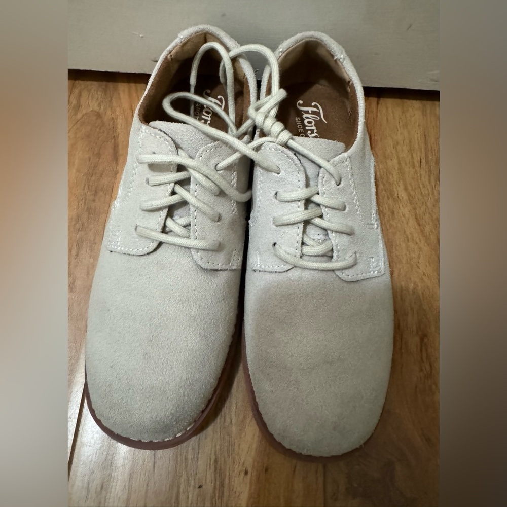 Florsheim Kearny Jr. Boys Size 13 Dress Shoes, White, New with box